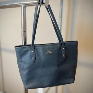 Coach Navy Leather Purse